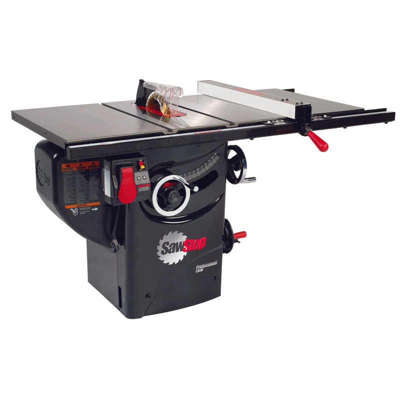 1.75 HP Professional Cabinet Saw - 110V 1-Phase - 30" Premium Fence System